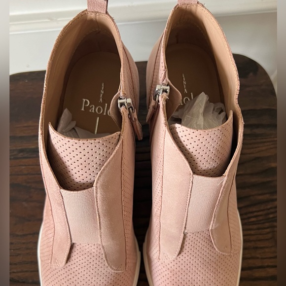 Linea Paolo Suede Platform Wedge Sneakers, Size 7 New - Picture 10 of 15